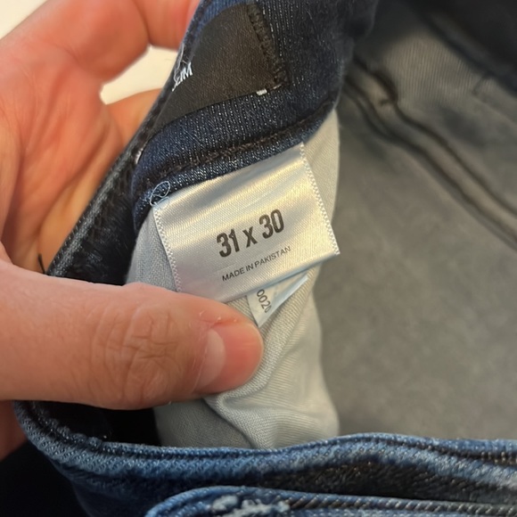 Mens express dark wash slim jeans - Picture 3 of 5